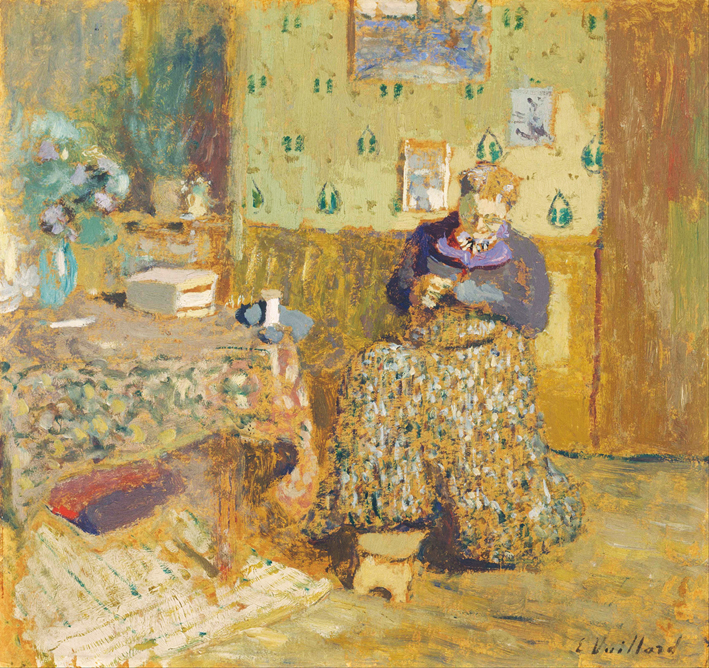  Edouard Vuillard —— Madame_Vuillard_Sewing